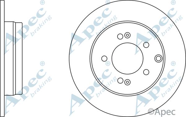 APEC DSK2439 - Спирачен диск vvparts.bg