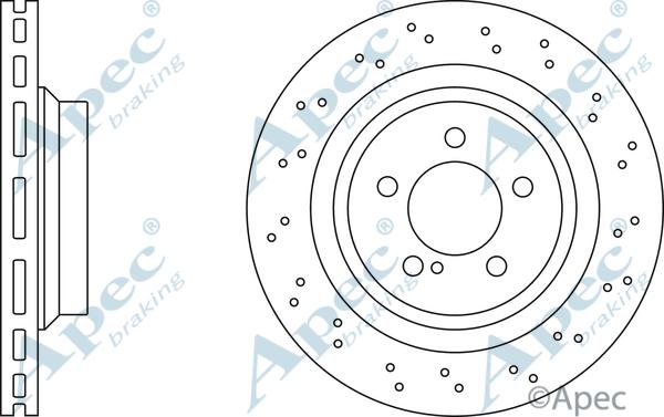 APEC DSK2435 - Спирачен диск vvparts.bg