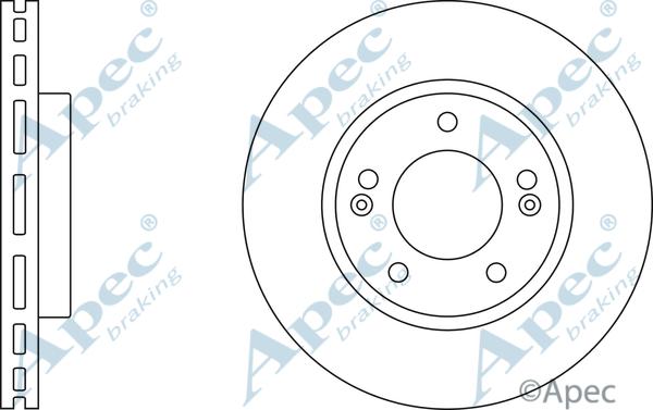 APEC DSK2438 - Спирачен диск vvparts.bg