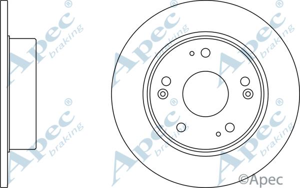 APEC DSK2433 - Спирачен диск vvparts.bg