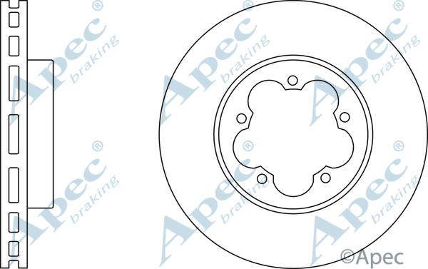 APEC DSK2425 - Спирачен диск vvparts.bg