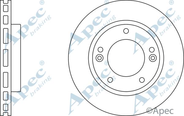 APEC DSK2421 - Спирачен диск vvparts.bg