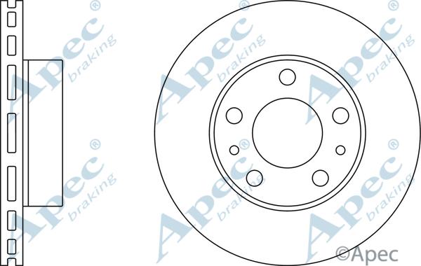 APEC DSK2479 - Спирачен диск vvparts.bg