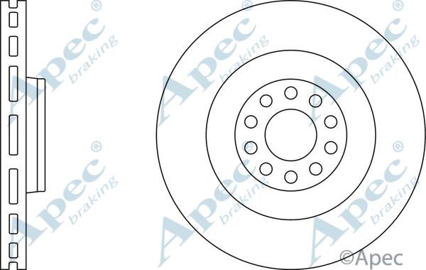 APEC DSK2474 - Спирачен диск vvparts.bg