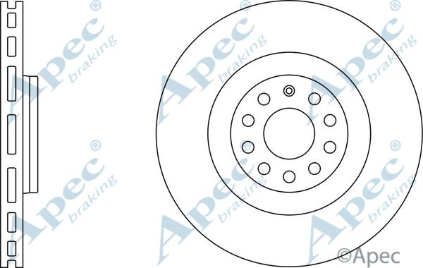 APEC DSK2473 - Спирачен диск vvparts.bg