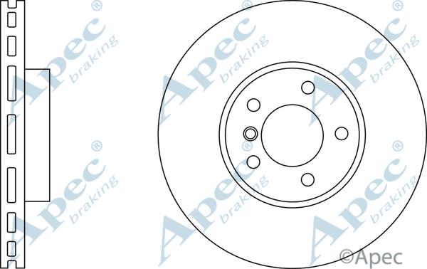 APEC DSK2599 - Спирачен диск vvparts.bg