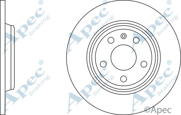 APEC DSK2540 - Спирачен диск vvparts.bg