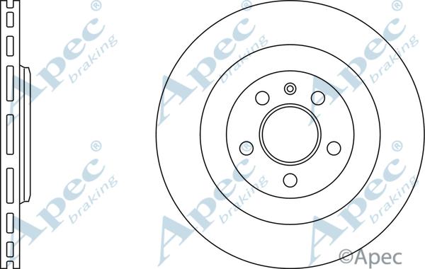 APEC DSK2542 - Спирачен диск vvparts.bg