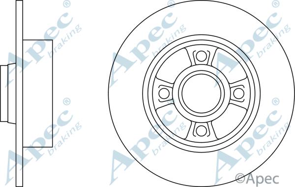 APEC DSK2550 - Спирачен диск vvparts.bg