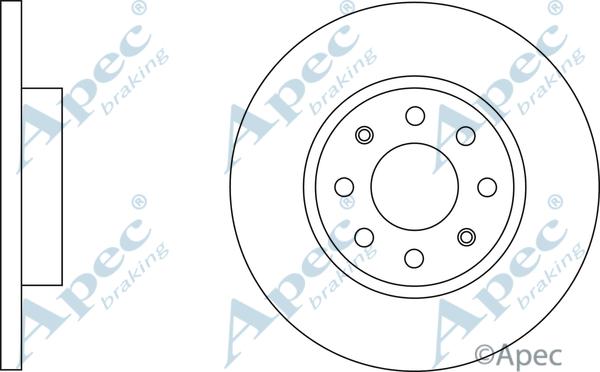 APEC DSK2569 - Спирачен диск vvparts.bg