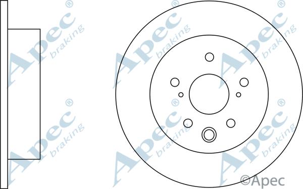 APEC DSK2560 - Спирачен диск vvparts.bg