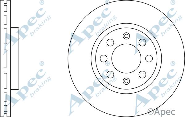 APEC DSK2509 - Спирачен диск vvparts.bg