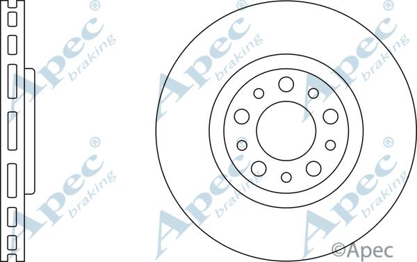 APEC DSK2500 - Спирачен диск vvparts.bg