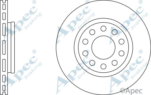 APEC DSK2519 - Спирачен диск vvparts.bg