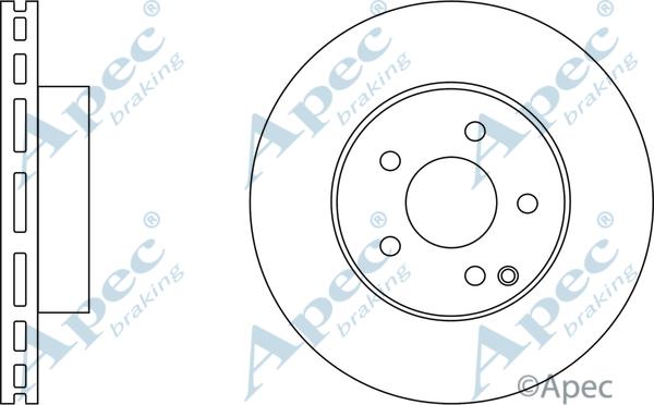 APEC DSK2589 - Спирачен диск vvparts.bg