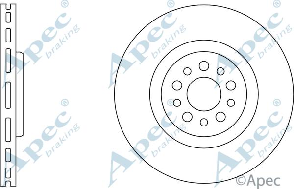 APEC DSK2584 - Спирачен диск vvparts.bg