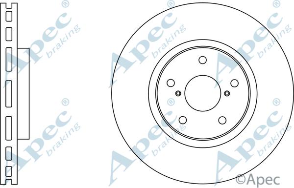 APEC DSK2583 - Спирачен диск vvparts.bg