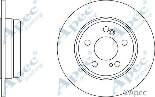 APEC DSK2587 - Спирачен диск vvparts.bg