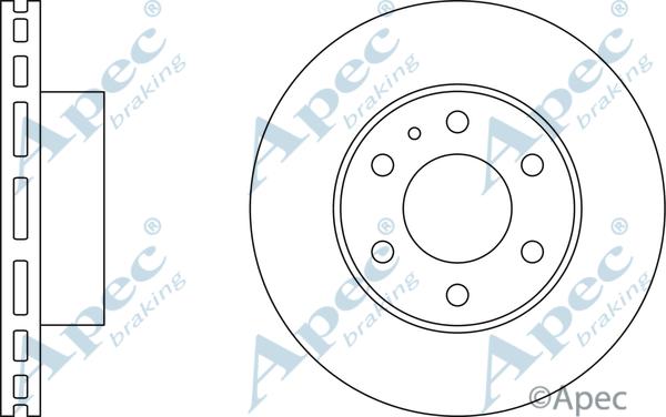 APEC DSK2532 - Спирачен диск vvparts.bg