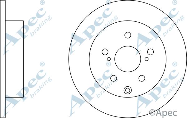 APEC DSK2524 - Спирачен диск vvparts.bg