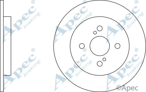 APEC DSK2525 - Спирачен диск vvparts.bg