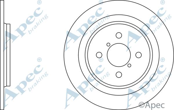 APEC DSK2526 - Спирачен диск vvparts.bg