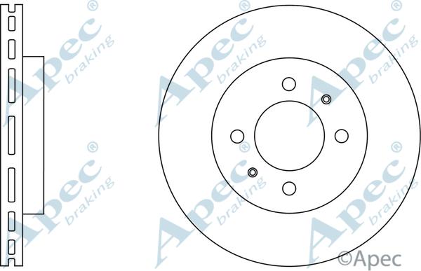 APEC DSK2642 - Спирачен диск vvparts.bg