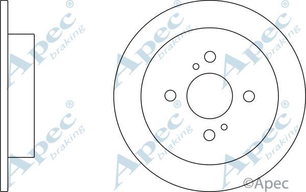 APEC DSK2659 - Спирачен диск vvparts.bg