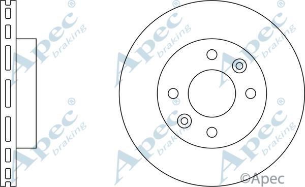 APEC DSK265 - Спирачен диск vvparts.bg