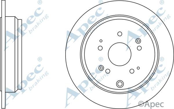 APEC DSK2663 - Спирачен диск vvparts.bg