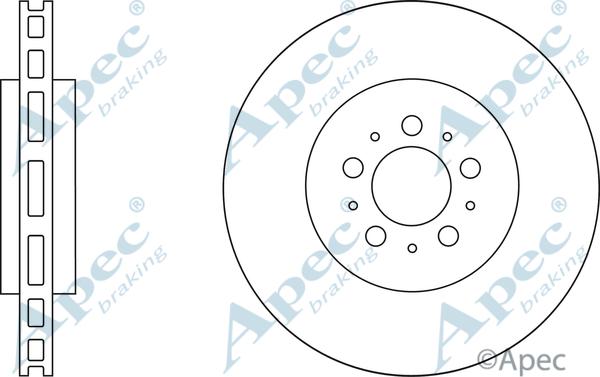 APEC DSK2688 - Спирачен диск vvparts.bg