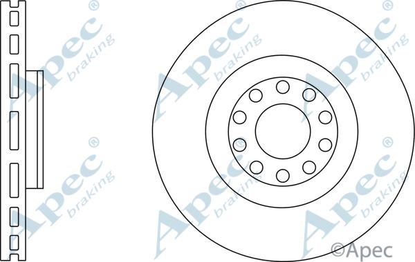 APEC DSK2631 - Спирачен диск vvparts.bg