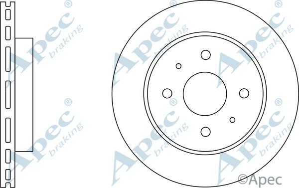 APEC DSK2629 - Спирачен диск vvparts.bg