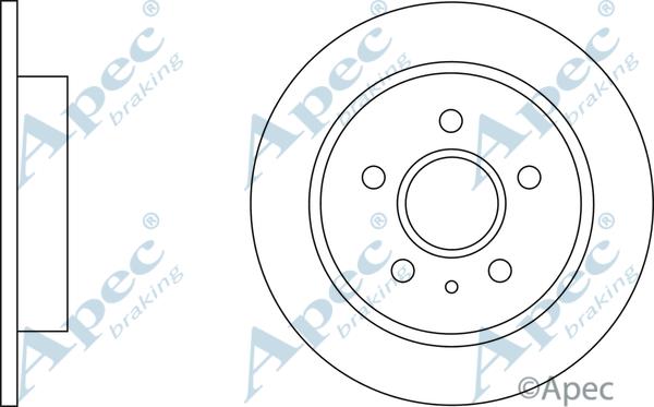 APEC DSK2675 - Спирачен диск vvparts.bg