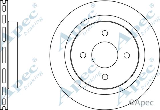 APEC DSK2671 - Спирачен диск vvparts.bg