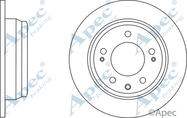 APEC DSK2672 - Спирачен диск vvparts.bg