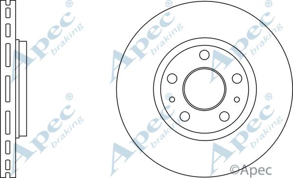 APEC DSK2677 - Спирачен диск vvparts.bg