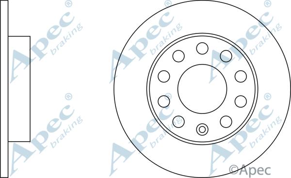 APEC DSK2098 - Спирачен диск vvparts.bg