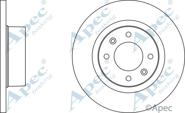 APEC DSK2097 - Спирачен диск vvparts.bg