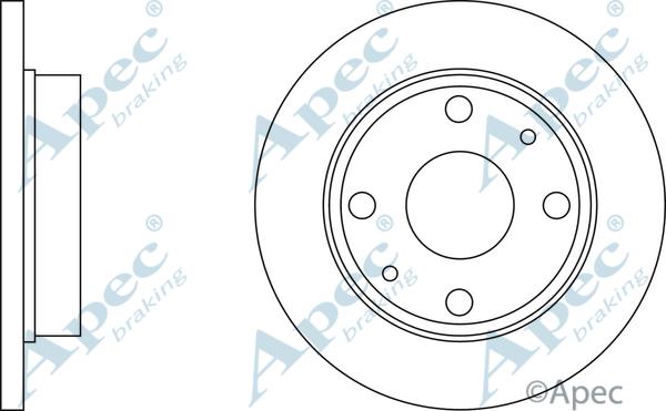 APEC DSK2047 - Спирачен диск vvparts.bg