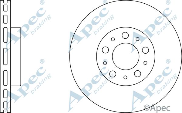 APEC DSK2051 - Спирачен диск vvparts.bg