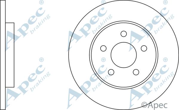 APEC DSK2058 - Спирачен диск vvparts.bg