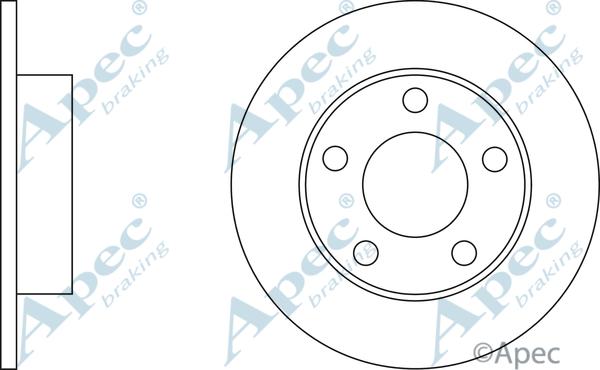 APEC DSK2052 - Спирачен диск vvparts.bg