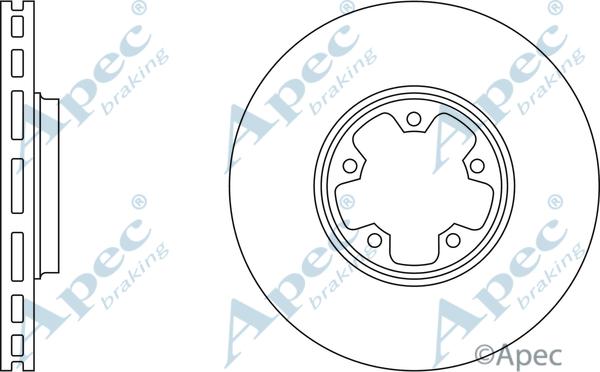 APEC DSK2057 - Спирачен диск vvparts.bg