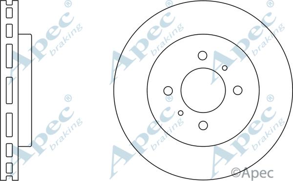 APEC DSK2064 - Спирачен диск vvparts.bg