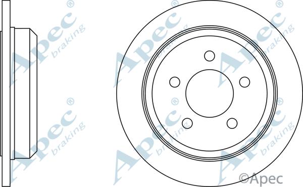 APEC DSK2066 - Спирачен диск vvparts.bg