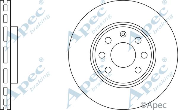 APEC DSK2068 - Спирачен диск vvparts.bg