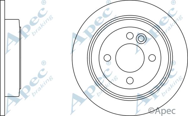 APEC DSK2063 - Спирачен диск vvparts.bg