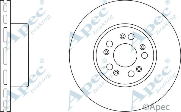 APEC DSK2001 - Спирачен диск vvparts.bg