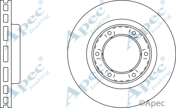 APEC DSK-2002 - Спирачен диск vvparts.bg